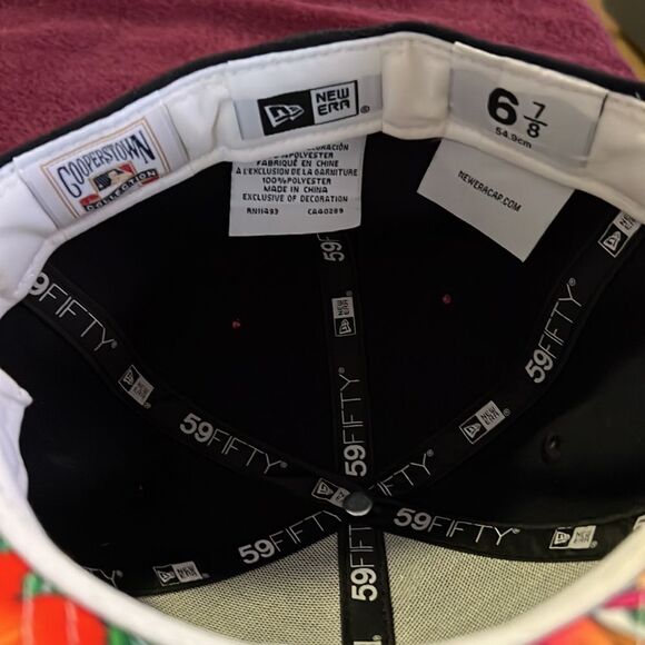 Men's New Era Chicago Cubs Floral Under Visor Collection 1914 Replica 59FIFTY - Picture 6 of 6